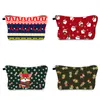 GAI Christmas Series Elements New Printed Cosmetic Bags Clutch Bag Female Multi-purpose Cotton Zipper Travel Storage Cases Large Capacity Gift Wholesale