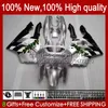 Kroppsarbete för Kawasaki Svart Silvery Ninja ZX 6R 636 600cc 600 CC ZX 6 R ZX-6R ZX600C 94-97 Kropp 50HC.140 ZX-636 ZX600 ZX6R 94 95 96 97 ZX636 1994 1995 1996 Fairing Kit