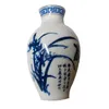 Naturel bleu et blanc porcelaine bouteille magnétique réfrigérateur aimant décor à la maison glacière bâton chinois en céramique réfrigérateur autocollant 100 pcs/lot