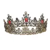 KMVEXO Baroque Royal Queen Crown Coloré Jelly Crystal Stone Mariage Tiara pour femmes Costume Accessoires de cheveux de mariée 210707