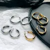 Afshor Fashion Gold Color Beversize Charm Hoop Ear для женщин Широкий Большой Металлический Круглый Круг Серьги Серьги Винтажные Ювелирные Изделия Гиф