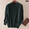 Men's Fashion Mink Cashmere Sweater Men Long Sleeve Pullovers Outwear Man O-Neck Sweaters Tops Loose Solid