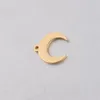 Semitree 5 stks Rvs Ox Horn Charms Crescent Moon Ketting Hanger Voor DIY Sieraden Maken Handgemaakte Benodigdheden Accessoires 1486 V2