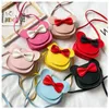 Cute Girl Coin Mini Purse Mouse Bow Handbag Children PU Wallet Small Money Box One Shoulder Bag