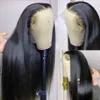 28 30 32 Inch Straight Sheer Lace Front Closure Human Hair Wigs 13X4 4x4 Brazilian Hair Wigs for Black Women1355930