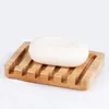 Eco-vriendelijke houten zeep schotel lade houder opbergzepen rack plaat box container voor bad douche badkamer wh0303