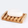 Eco-friendly Wooden Soap Dish Tray Holder Storage Soaps Rack Plate Box Container for Bath Shower Bathroom WH0303