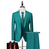 (Chaquetas + chaleco + pantalones) Blazers de negocios de alta calidad para hombres/mejor vestido de novia para novio de boda traje de tres piezas/esmoquin para hombre S-6XL X0909