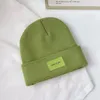 Berets 10colors 니트 양모 모자 여성 가을과 겨울 한국 버전 붙여 넣기 럭키의 천으로 럭키 캡