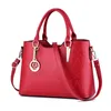 HBP-bakken tas portemonnees vrouwen handtassen PU lederen grote capaciteit schoudertassen casual draagtas rode kleur