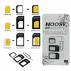 Noosy Nano 4 in 1 Dönüştürücü Adaptörü Cep Telefonu SIM Kart Aksesuarları Tüm Mobil Cihazlar için