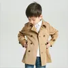 Mode Jungen Lange Stil Schleie Mäntel Herbst Winter Kinder Plaid Zweireiher Jacken Kinder Junge Outwear 3-8 Jahre einzelhandel