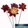 装飾的な花の花輪2本の自然の乾燥花の枝、クラフト蓮、部屋のオフィスの結婚式のためのDIYディスプレイ花の装飾、ギフト永遠