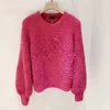 Neue Modedesignerin Women Knits Damenpullover Kurzärmliges High-End-Oberteil mit Rundhalsausschnitt und G-Buchstaben-Druck, überzogen mit Alphabet-Jacquard-Gold 004