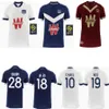 Maillot Girondins Bordeaux 140th Anniversary Soccer Jersey Derde Marron 2021 2022 Home Navy Blue Away White 21 22 Maillots de Foot New Special Dark Red Football Shirt