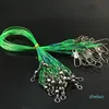 100pcs/lot 5 Sizes Mixed 16cm-28cm Anti-bite Steel Wire Accessories Fishing Lines Stainless Snaps & Swivels Pesca Tackle FS_43
