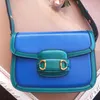 Women Messenger Bag Flap Bags Purse Retro Horse Street Buckle Handbag Plain Hasp Genuine Leather Interior Zipper Adjustable Shoulder Strap