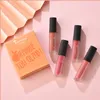 Teayason Makeup 4pcsset Matte Liquid Lipstick lip Gloss Nude Lipgloss Lips Tint Long Lasting Moisturizer Orange Peach Mini LipKit5326240
