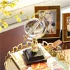 Modello di casa in stile cinese Morbido soggiorno Studio Sfera di cristallo Decorazione artigianale creativa 210414