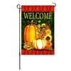 Autunno Giardino Bandiera lino double face Yard Banner Bandiere Benvenuto autunno zucca ringraziamento bandiera 90 stile Forniture per feste T2I52748