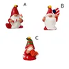 Juldekorationer Gott Year Miniatyres Ornament Hemgåva Santa Claus Doll Mode Staty Figurin