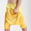Men's Home Five-point Pants Fashion Hip Hop Open Crotch Shorts Nightclub Stage Dance Metrosexual Cool 210716