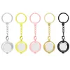 Keychains 10 Pcs Whole Keychain Air Tag Case Metal Protective Shell For Locator Tracker Protector Cover Chain Airtag Holder An253J