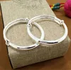 100% Originele 925 Solid Silver Bangle Bracelet Fit Europese Charms Kralen Armbanden Sieraden Gift voor Dames ZB001