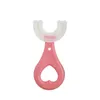 Bébé enfants jouets de dentition soins de santé brosses en forme de U 360 degrés silicone souple main nettoyage buccal dent pour garçon fille âge 2-12T