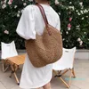 HBP Hand-woven Women Shoulder Handbag Bohemian 2021 Summer Straw Beach Tote Bag Travel Shopper Weaving Shopping Bags