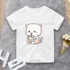 綿の子供動物ミルクティーTシャツ夏半袖キッズベイビッタシャツ子供男の子女の子TシャツトップスティーG1222