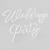 "Wedding Party" Word Sign 2 Fashion Färg Skräddarsy Beautaful Decoration Wall Home Bar Public Neon LED Light 12V Super Bright