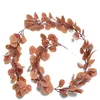 Decorative Flowers & Wreaths 6.39ft Artificial Vine Eucalyptus Leaf Ivy Garland Green Gypsophila Plants Fake Home Plastic Rattan String Deco