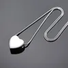 Anhänger Halsketten LKJ9952 Blank / Gravierbare Herz-Einäscherung Halskette für Männer Frauen Memorial Urne Asche Halter Andenken Schmuck mit Schlange Cha