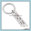 Keychains Fashion Aessories Ik hou meer van je de eind Creative Keyrings winnen koppels Keychain Roestvrij staal Key Holders Party Favor Drop