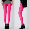 Shiny Neon Leggings Stretch Pants Elastic Band Haren Women's Clothes Yoga Outfit