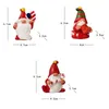 Juldekorationer Gott Year Miniatyres Ornament Hemgåva Santa Claus Doll Mode Staty Figurin