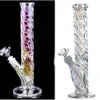 Im Dunkeln leuchtende Bongs zum Rauchen von Glaspfeifen, Wasserpfeifen, Shisha-Rauchwasserbongs, Becherglas, Heady Dab Rigs, Downstem Perc mit 14-mm-Kopf