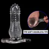 Sex Anal Toys Silicone for Men Gay Soft Hollow Butt Plug Beads Male Masturbator Penis Sleeve Adult Anus Dilator Shop 1216