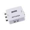 Mini RCA AV do VGA Złącza wideo AV2VGA Adapter Converter z 3,5 mm Audio dla TV PC DVD Monitor Więcej zdjęć Av2HDMI VGA2HDMI HDMI2AV