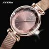 Sinobi New Fashion Women Watch Luksusowy Diament Cienki Zielony Skórzany Zegarek Japoński Quartz Wristwatch Ladies Watch Gift Montre Femme Q0524