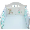 Conjuntos de roupa de cama 6 pçs/conjunto protetor de berço 30 cm * 30 cm protetor de cabeça trançado para cama de bebê na barreira macia protetora para berço nascido