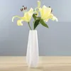 Enkel modern svart / vit keramisk konst vas vardagsrum matbord inspiration steg ideal blomma ornament jy 210610