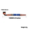 new colorful stripe portable and washable metal pipe with cap tobacco smoking tool in wholesale price hookahs to
