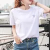 Women's T-Shirt Volocean 2022 Cotton Woman T Shirt Letter T-shirts For Women Female Summer Loose Top Tee O-neck Plus Size