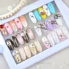 Prego Colorido Strass Misturado Oval Waterdrop Rodada Chameleon AB Cristal Glass Gems Strass 3D Glitter Nail Art Decorações