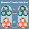 Fidget Toys Rotating Little Triangle Cubes Fasol Palce Stress Relief Mini Spin Toy Gyroscope Uczenie się dzieci