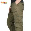 Mannen Cargo Pants Multi Pockets Militaire Tactische Broek Mannen Uitloper Streetwear Army Straight Slacks Casual Lange Broek 210707