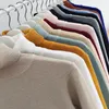 IEFB / Vêtements pour hommes Pull à col roulé de 12 couleurs Style mince Tops tricotés pour hommes All-Match Couleur unie Tops à manches longues 9Y3186 210524