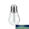 5Pcs/Set Creative Light Bulb Shaped Empty Plastic Bottles Clear Lip Gloss Tubes DIY Refillable Lip Balm Container